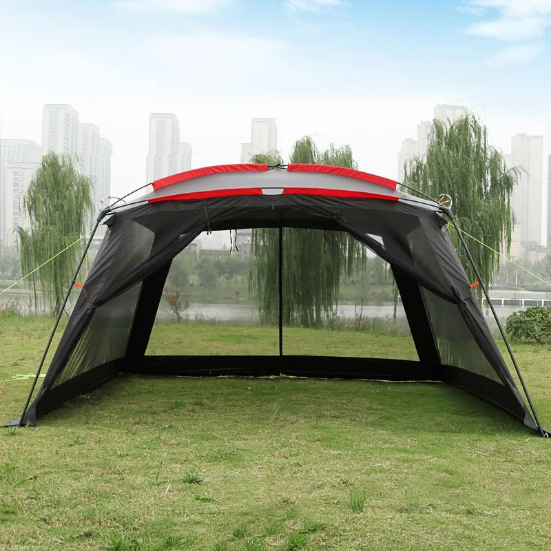 5-8 Person Use  Self-driving Barbecue Sunshade Waterproof Cooking Beach Vinyl Canopy Camping Tent