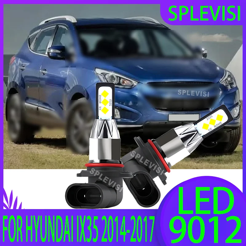 

9012 LED Replacement - 2525 CSP, 60000 Hours, Easy Fit Car Headlight Bulb For Hyundai ix35 2014-2017 2014 2015 2016 2017