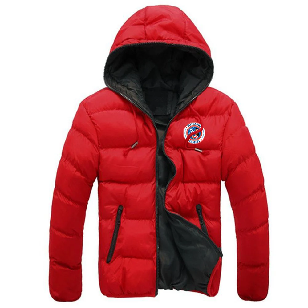 Hinano Tahiti Beer 2024 New Men Autumn and Winter Print Six-color Cotton Jacket Casual Comfortable Solid Color Hooded Coat Top
