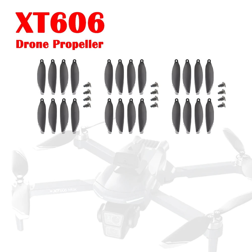 XT606 MAX GPS Professional Drone Original Spare Part XT606MAX Propeller Rotor Blade Maple Leaf Part Accessory 8PCS/Set