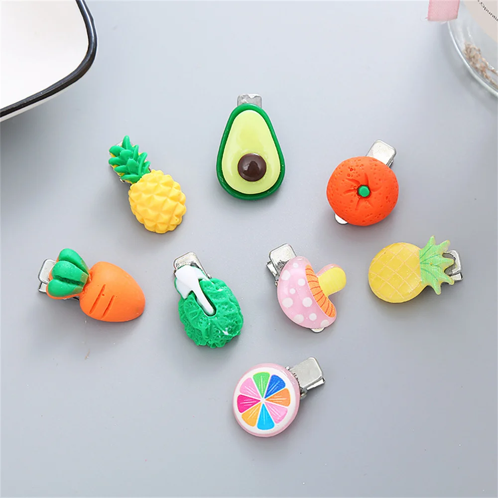 

20pcs/set Korean Style Cartoon Hair Clips Cute Fruit Flower for Baby Children Barrettes Headwear Girls Kids Hair Accessories