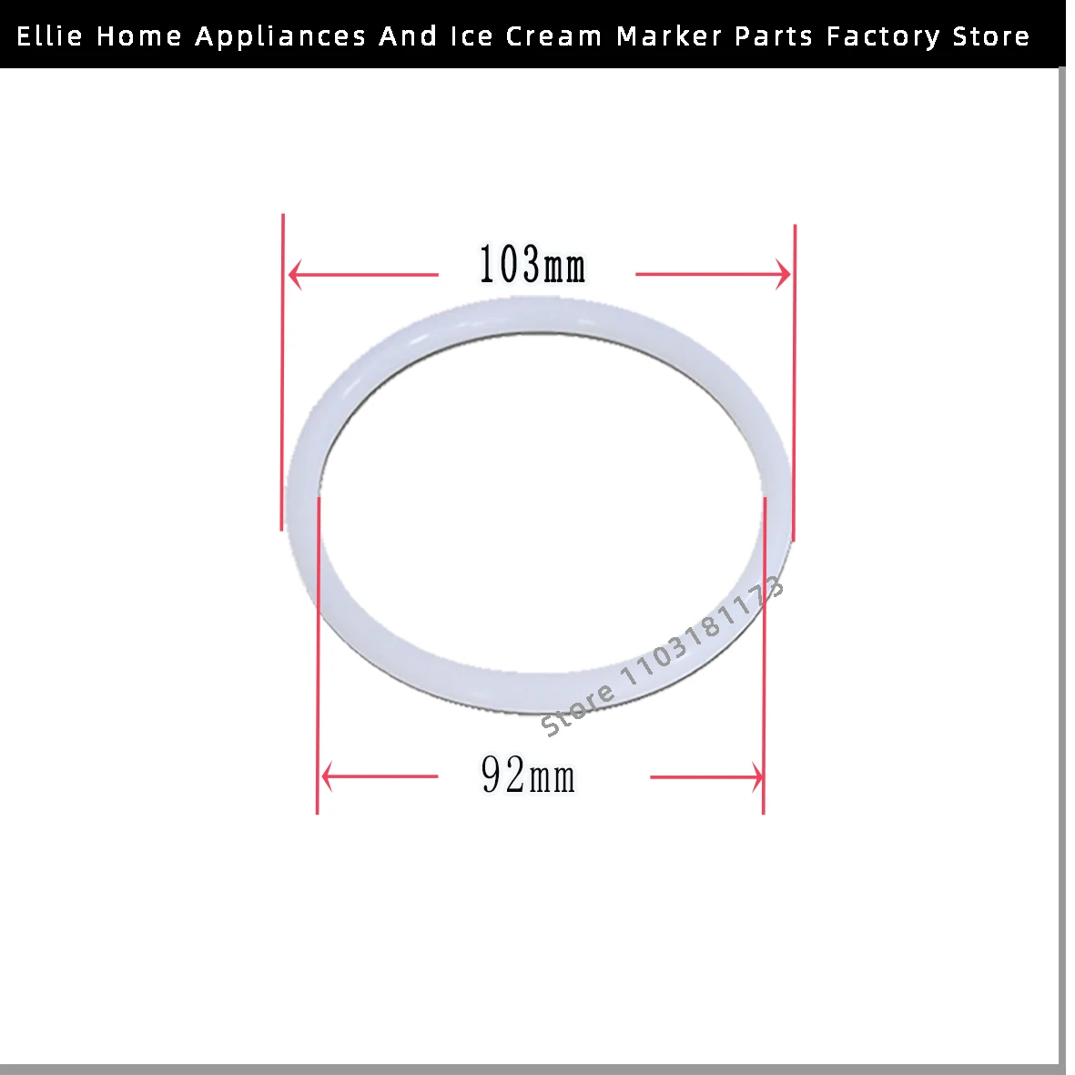 Red And White Color One Bag 16 Pieces Seal Rings Spare Parts Gaskets Rubber O-Rings For BQL Soft Ice Cream Machines