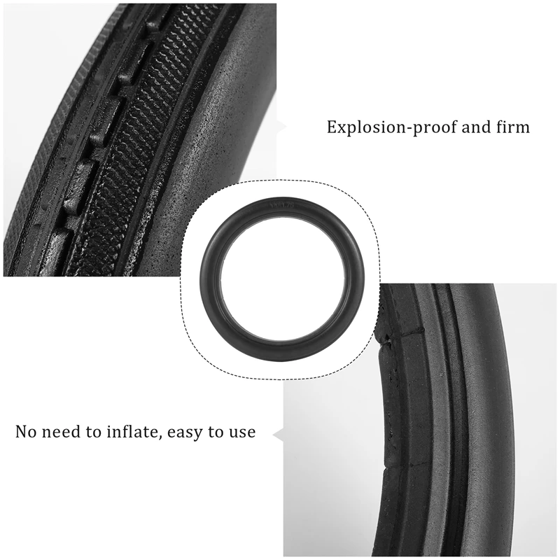 12Inch 12 1 / 2X2 1 / 4 Bicycle Solid Tires Bicycle Bike Tires 12 1 / 2X2 1 / 4 Black Rubber Non-Slip Tires Cycling Tyre