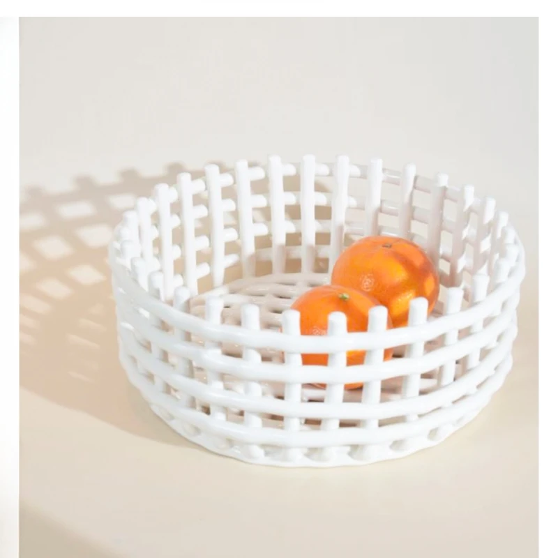 

ceramic basket decorative storage bucket kitchen chopsticks drain rack