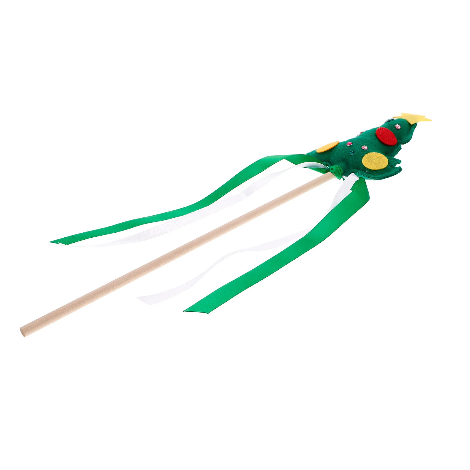 

Adorable Christmas Tree Fairy Wand for Girls Dress-Up Parties Holiday Performances Handheld Festival Decoration Pretend Play