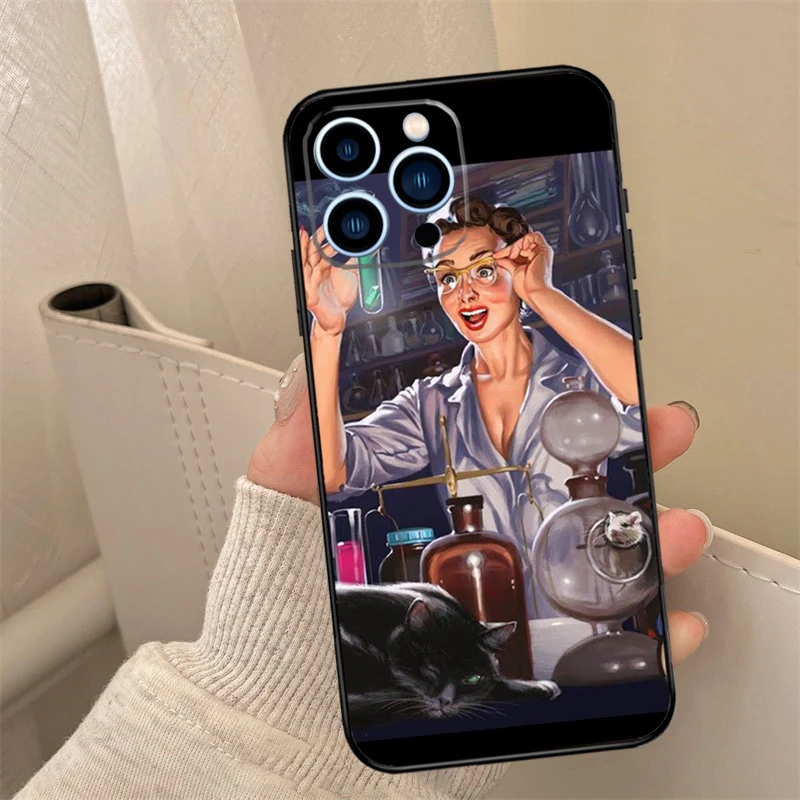 Science DNA Chemistry Phone Case For iPhone 17 16 15 14 13 12 11 Pro Max mini 15 16 Plus 16e 17 Air Cover Coque