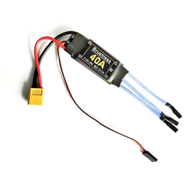 40A Brushless ESC XT60 Spina Durevole Giocattoli RC Componenti Accessori Regolatore di velocità Motore FPV Quadcopter Elicottero