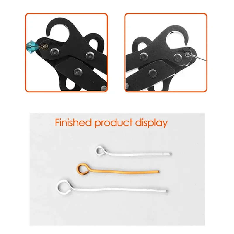 Luckhopping كماشة بأنف مستديرة 1.5/2.25/3.0 مللي متر لسلك المتداول ذو طيات لسلك لف الانحناء إصلاح لتقوم بها بنفسك أداة صنع المجوهرات Yel