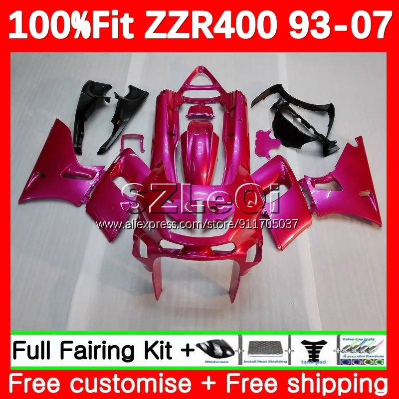 ZZR-400 For KAWASAKI NINJA ZZR400 93 94 95 96 97 98 99 119No.14 ZZR 400 Metal pink 2001 2002 2003 2004 2005 2006 2007 Fairing