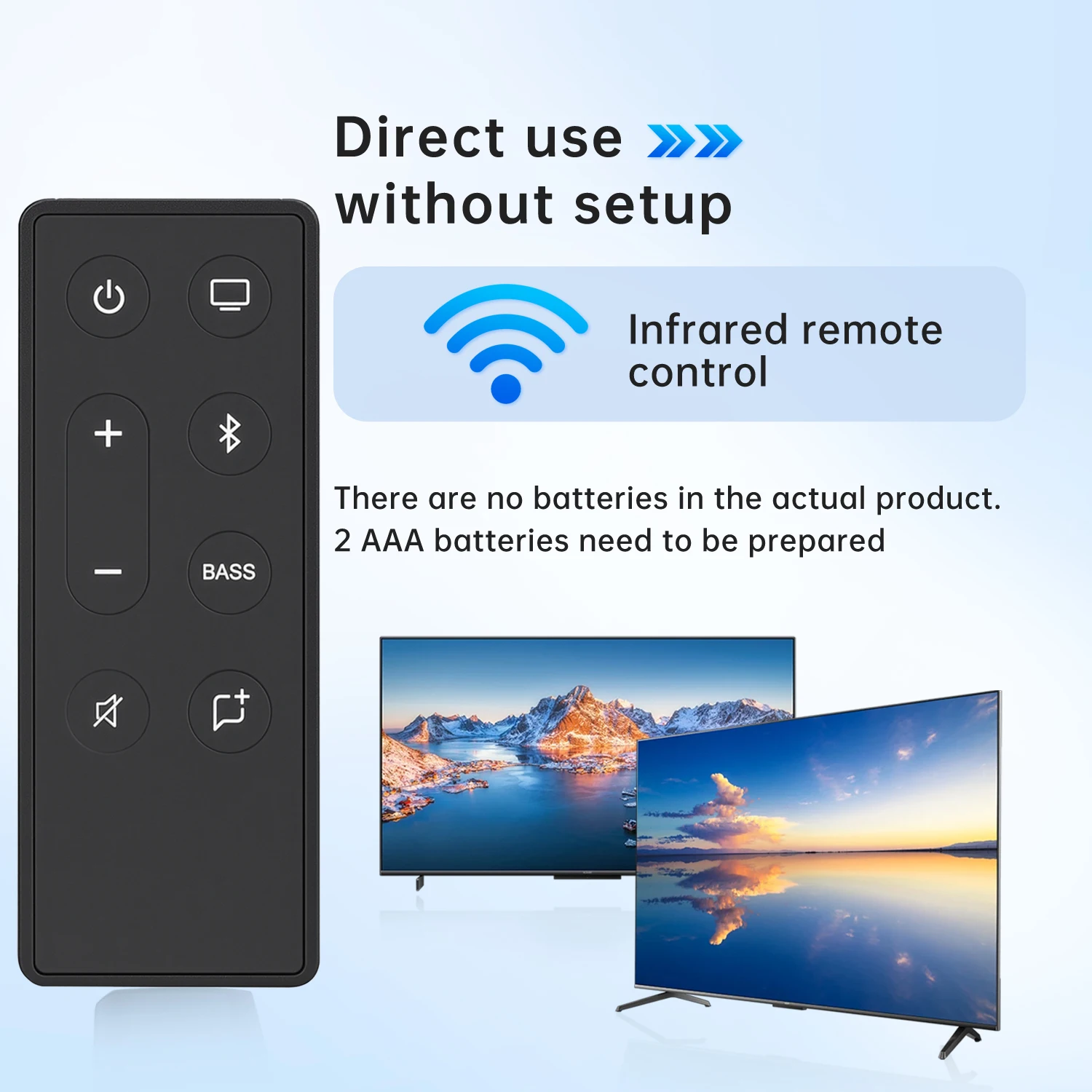 Remote for Bose TV Speaker & Solo Soundbar II, Fits Solo 5/10/15 Series II Soundbar