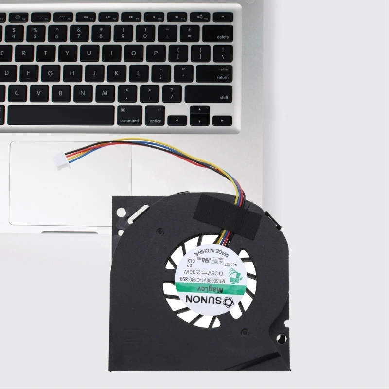 เปลี่ยนพัดลมระบายความร้อน CPU โน้ตบุ๊ค 5V 0.4A 4Pin หม้อน้ำสำหรับ NUC6i3SYH
