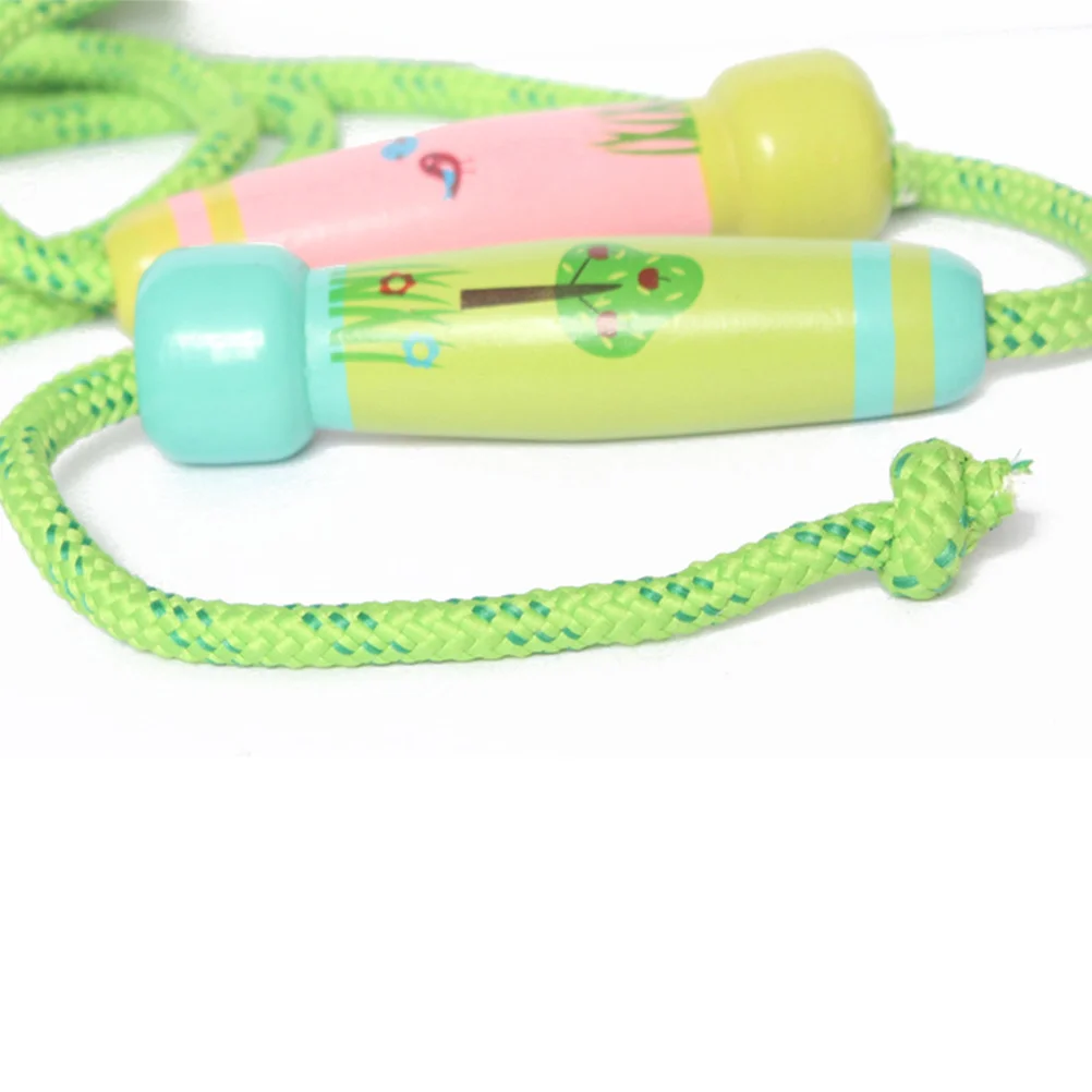 

Wooden Handle Jump Rope Jumping Exercise Equipment Cartoon Skipping Rope for Students (Forest Style)