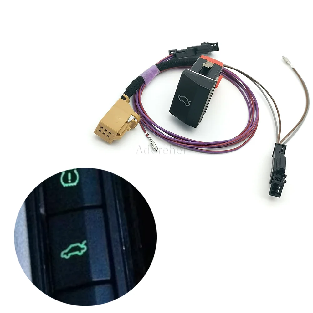 

1pc Car Rear Door Opening Closing Switch Trunk Switch Auto Rear Trunk Lid Tailgate Door Switch Button for SKODA SUPERB
