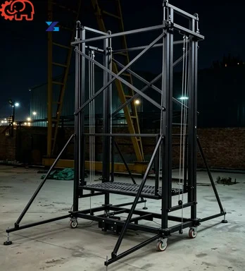 Mobile Electric Lifting Tripod Remote Control Outdoor Elevator Lifting Electric Platform ,Electric Scaffolding