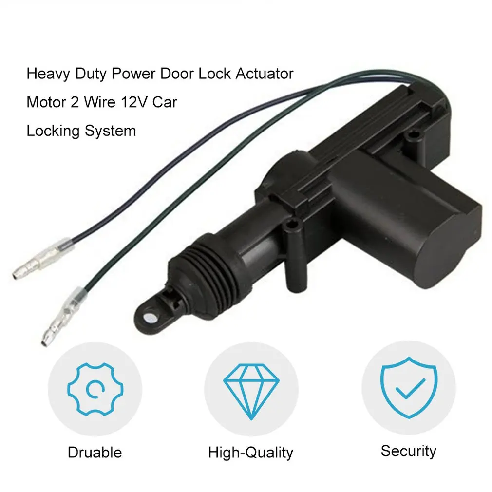 

New Universal Heavy Duty Power Door Lock Actuator Motor 2 Wire 12V Car Locking System Actuator Single Gun Type Kit Fast Delivery