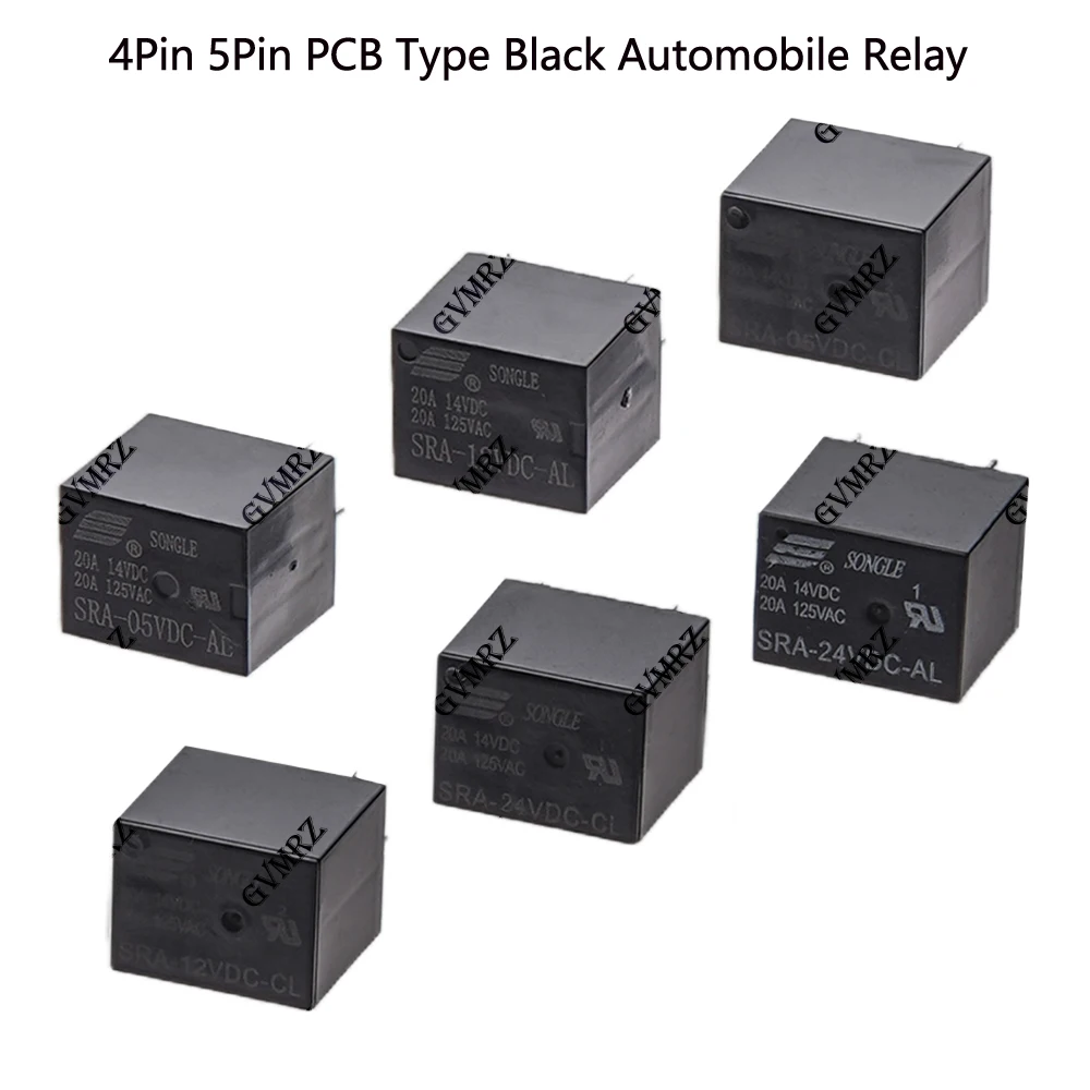 5PCS Relay 4Pin 5Pi…