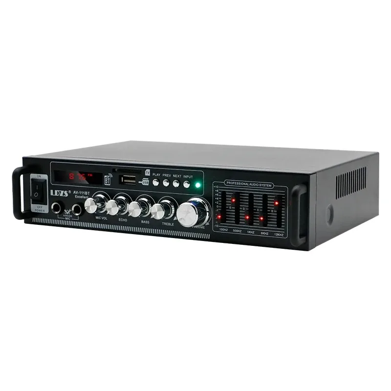 

AV-111000W Home Car Power Amplifiers 2 Channel Bluetooth Surround Sound FM USB Remote Control Mini HIFI Digital Stereo Amplifier
