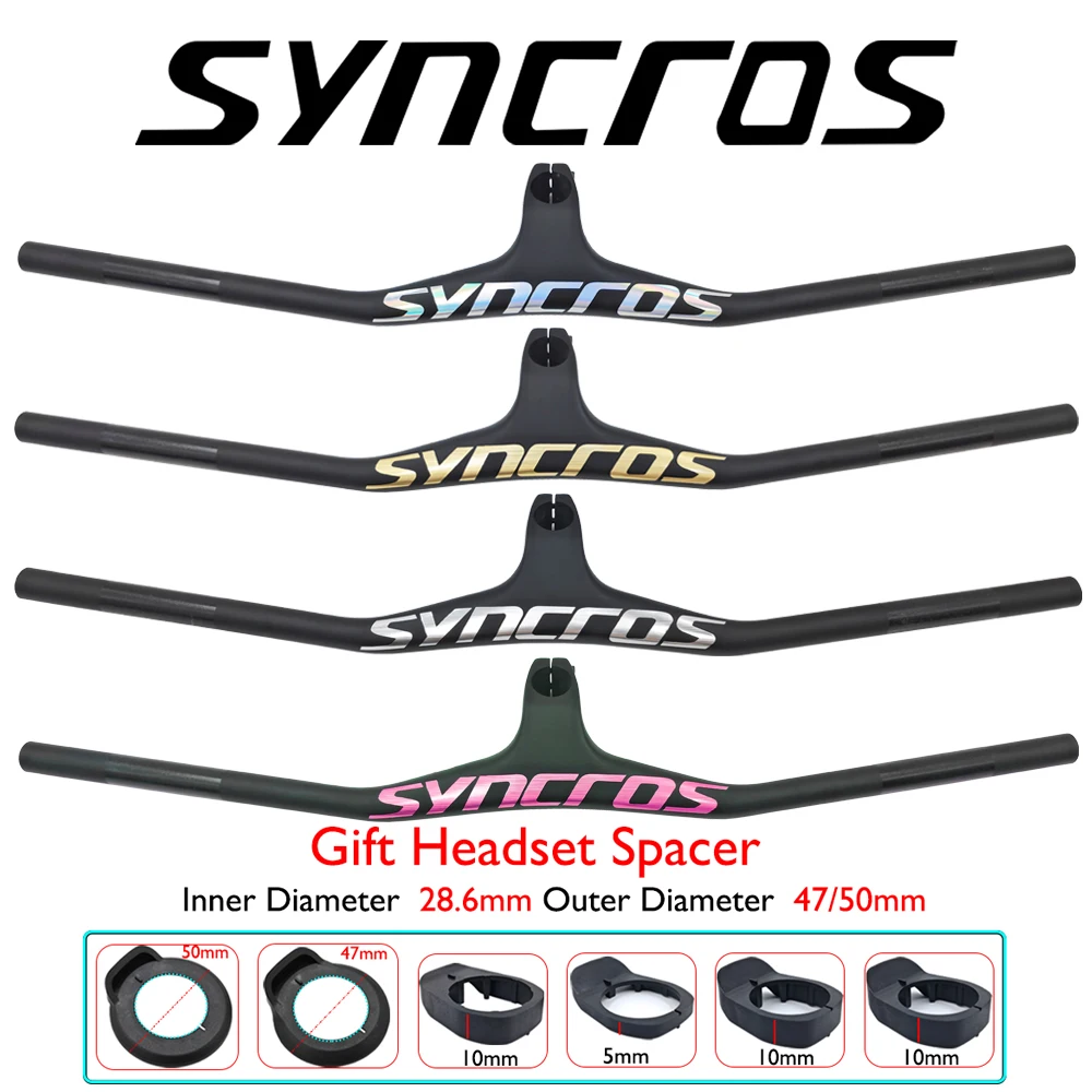 

Новейший матовый черный руль для горного велосипеда из углеродного волокна и вынос велосипеда, интегрированный карбоновый руль MTB, угол 17 градусов