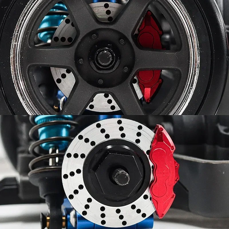 4 قطعة/المجموعة سبائك الألومنيوم العقلية قرص فرامل محرك محور ل TRAXXAS 1/10 4-TEC الانجراف فورد موستانج اكسسوارات