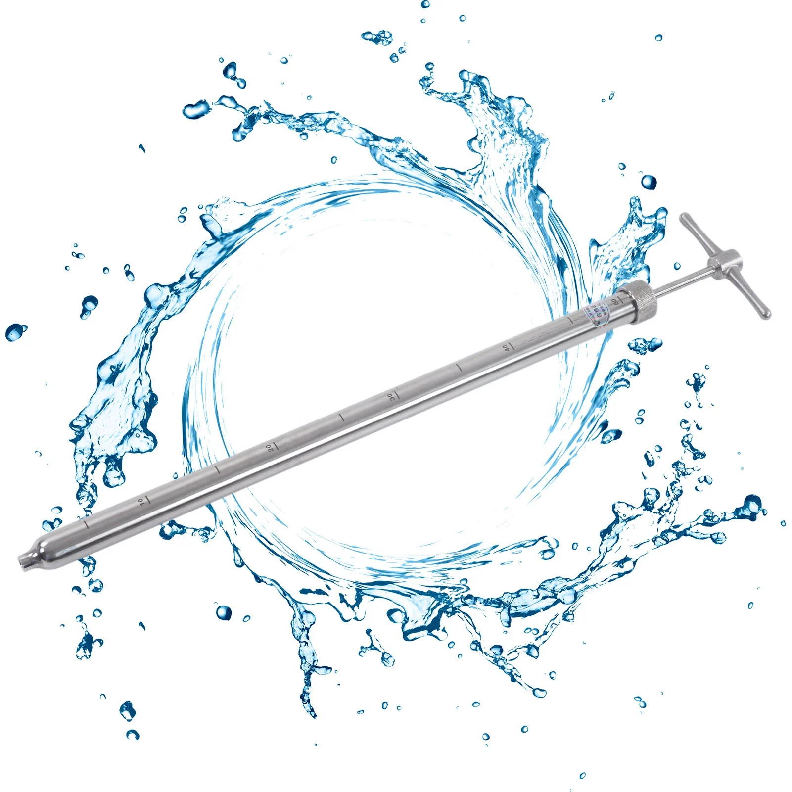

Liquid Sampler 304 Stainless Steel Clear Scale Easy to Clean Soil Sample Probe for Medicine Food Sampling Tool Soil Sample Probe