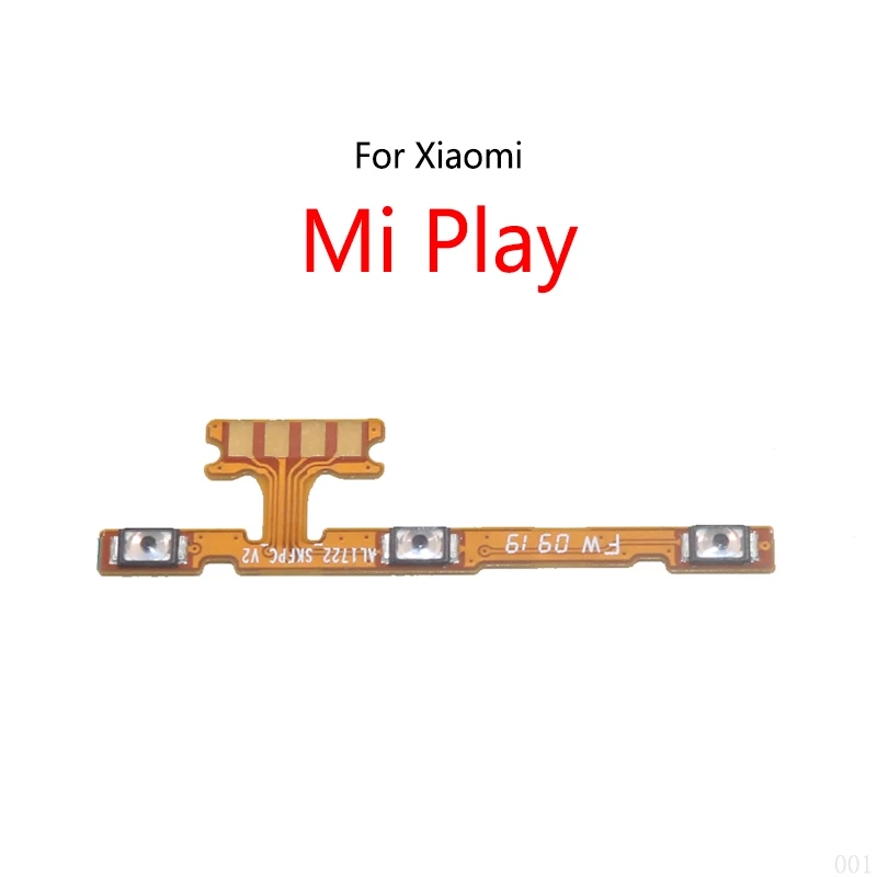 Power Button Switch Volume Mute Button On / Off Flex Cable For Xiaomi Mi Play