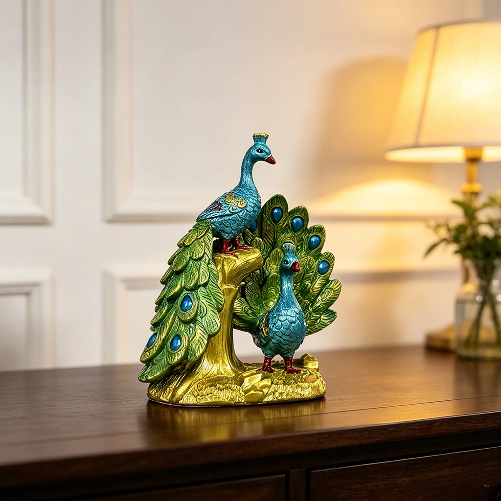 Luxury Resin Peacock Statue Fi - đánh giá và giá Resin Art Table