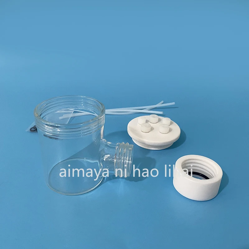 K040-S Sealed Photochemical Cell Quartz Reactor with 24mm Quartz Window Electrolytic Cell for Chemical Reaction Studies