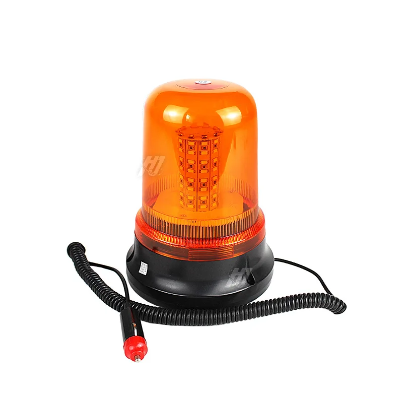 Spot supply 12-80V all yellow DC Warning Light LED Strobe Beacon Waterproof Emergency Signal Light for Trucks Forklifts