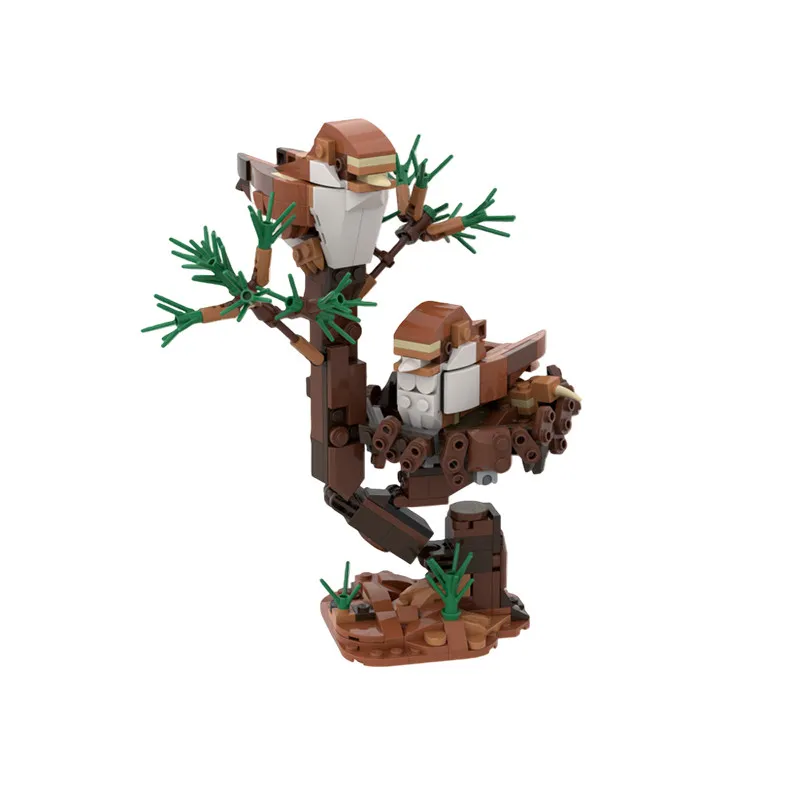 MOC-77108 Westliche Tiere Vogel Fasan Eisvogel Tauchender Rotkehlchen Kleine Partikel Montage-Bausteine Modell-Puzzle Spielzeug Geschenke – Detail 4