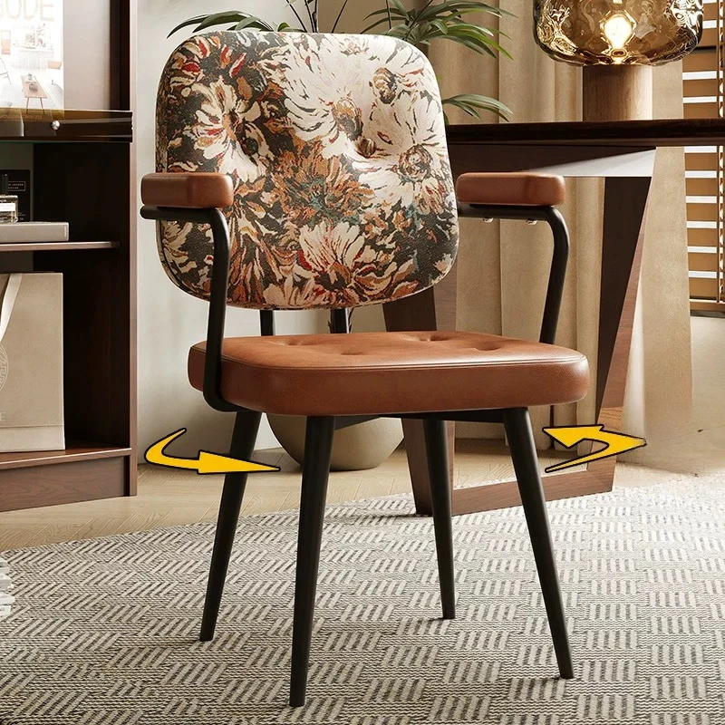 

Designer Luxury Office Chair Accent Armchair Comfortable Office Chair Leather Lazy High Back Silla De Oficina Salon Furniture