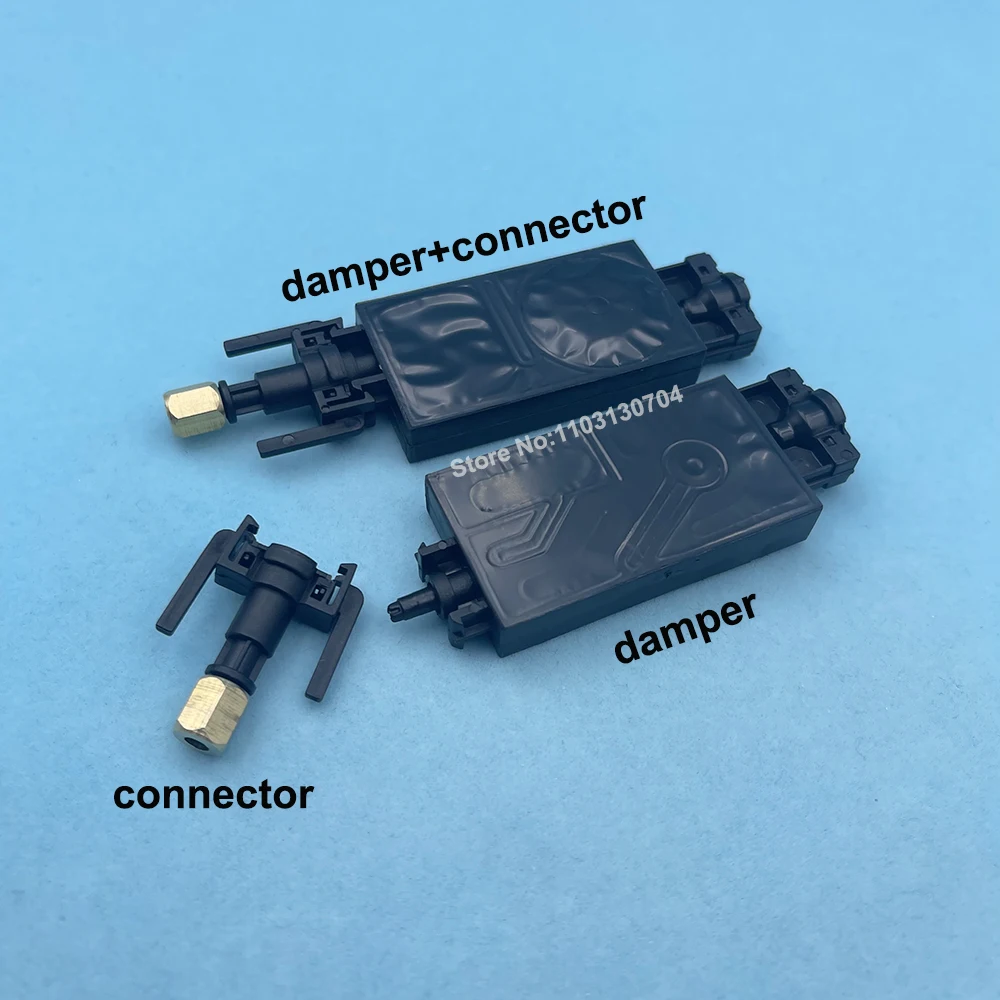 10 個 DX5 UV インクダンパーミマキ JV33 JV5 CJV30 ギャラクシーエプソン XP600 TX800 ヘッドエコ溶剤プリンタ UV ダンパーコネクタ付き