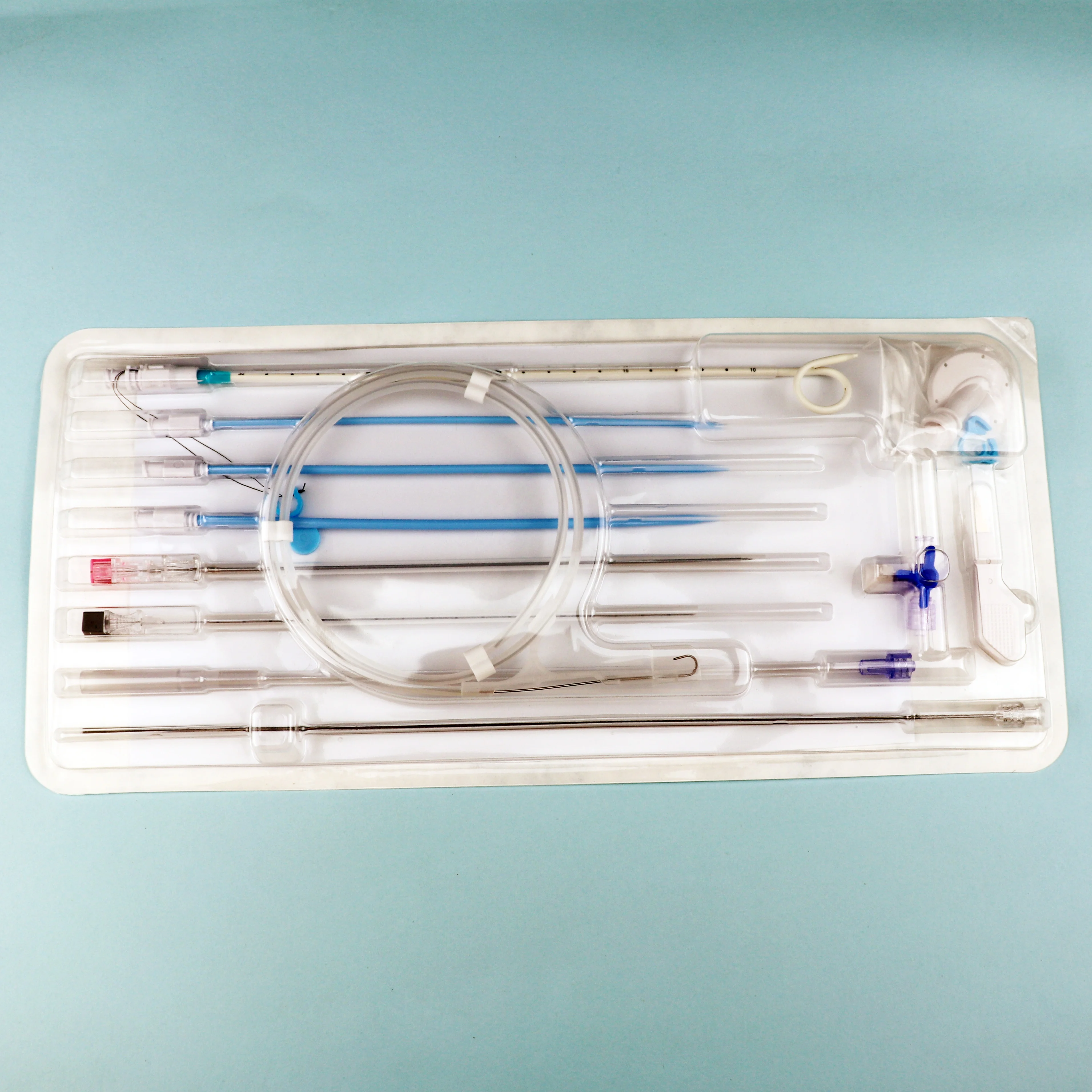 medical disposable kidney pigtail tube set percutaneous nephrostomy drainage catheter kit