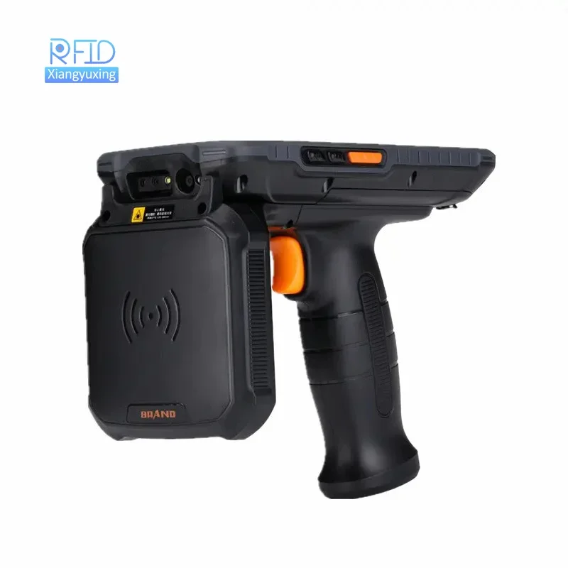 

Portable 1d 2d Barcode Scanner Long Range Uhf Rfid Tag Handheld Reader For Warehouse