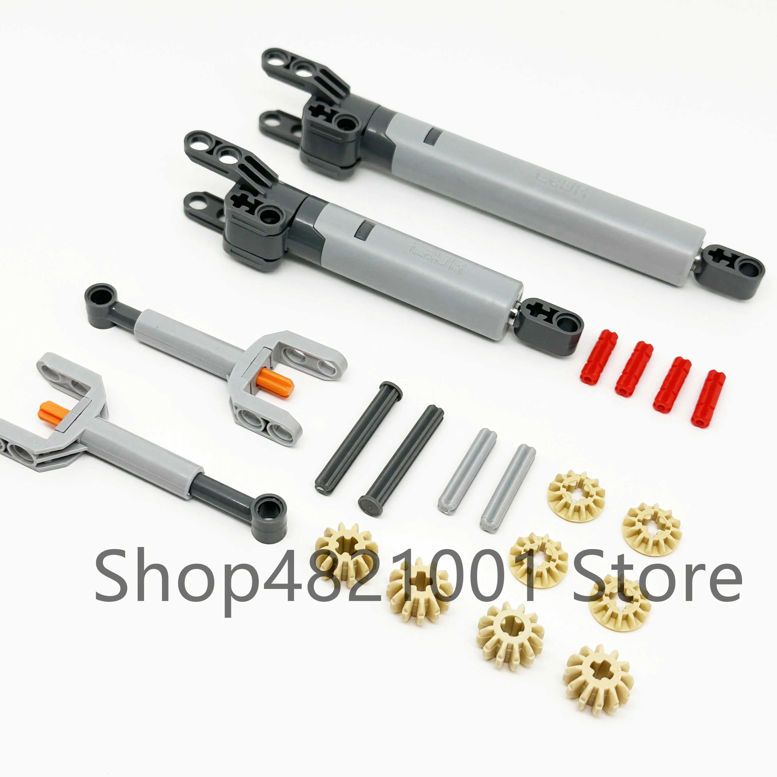 22Pcs/set High-Tech Parts Gear Axle Linear Actuator Set MOC Friends Bricks Building Blocks Accessory Mechanical DIY Compatible