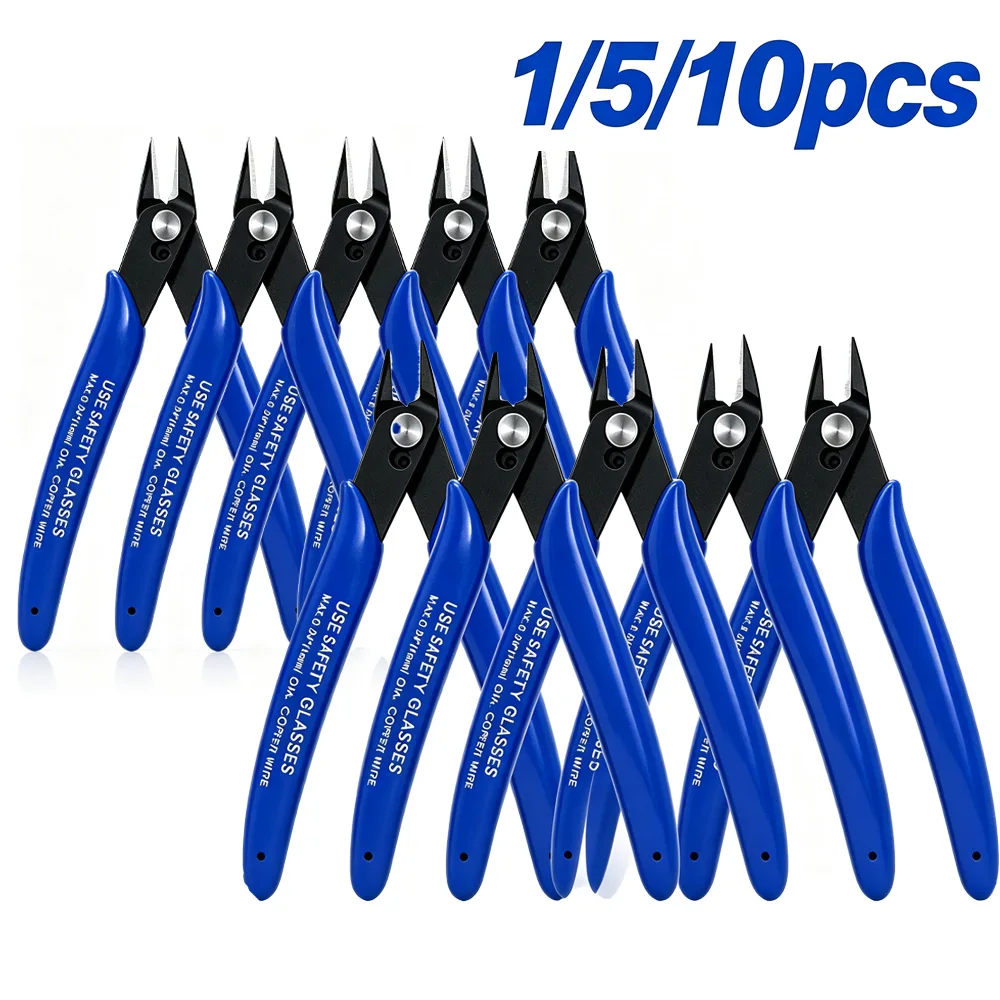 1/5/10pcs 170 Wire Cutter DIY Electronic Diagonal Pliers Side Cutting Nippers Wire Cutter 3D printer parts Hand Tools