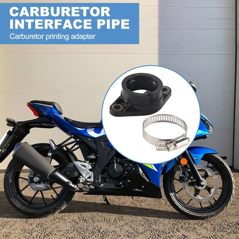 

Motorcycle Gn125 Carburetor Intake Interface Pipe Joint Manifold For Suzuki 125Cc Gn 125 Engine Spare Parts