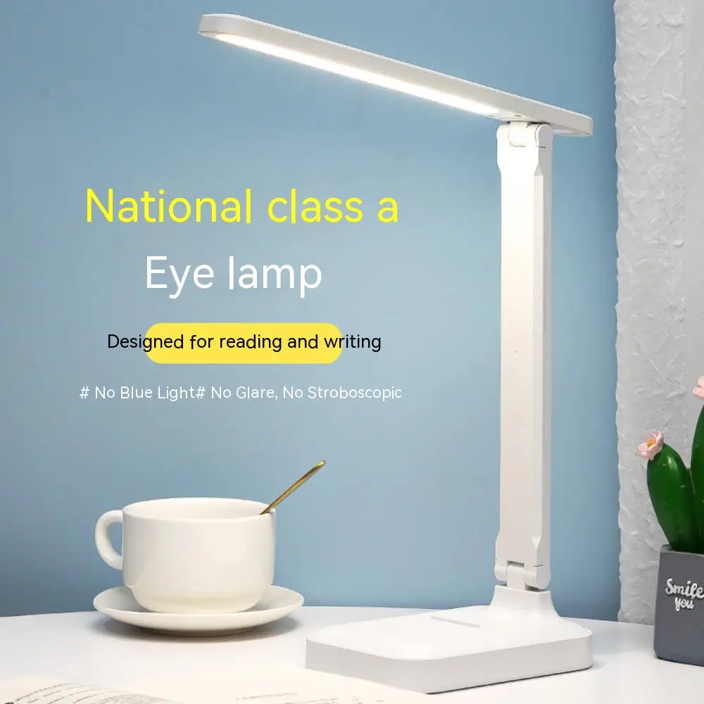 Eye Protection Touch Dimmable LED Light Student Dormitory Bedroom Reading USB Rechargeable Desk Lamp Special Gift