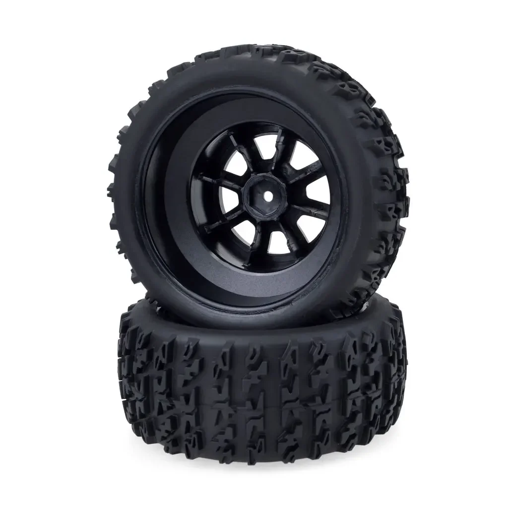 4PCS 110mm Rubber Tires Tyre Wheel Rim Hub 12mm Hex Set for 1/10 RC Car Off Road Model Truck Short Course Redcat HPI Traxxas Toy