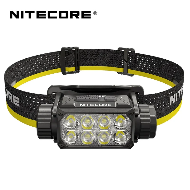 Рабочий налобный фонарь NITECORE HC75 UHE с электронным фокусом, 3000 люмен в комплекте, 5500 мАч, литий-ионный аккумулятор большой емкости