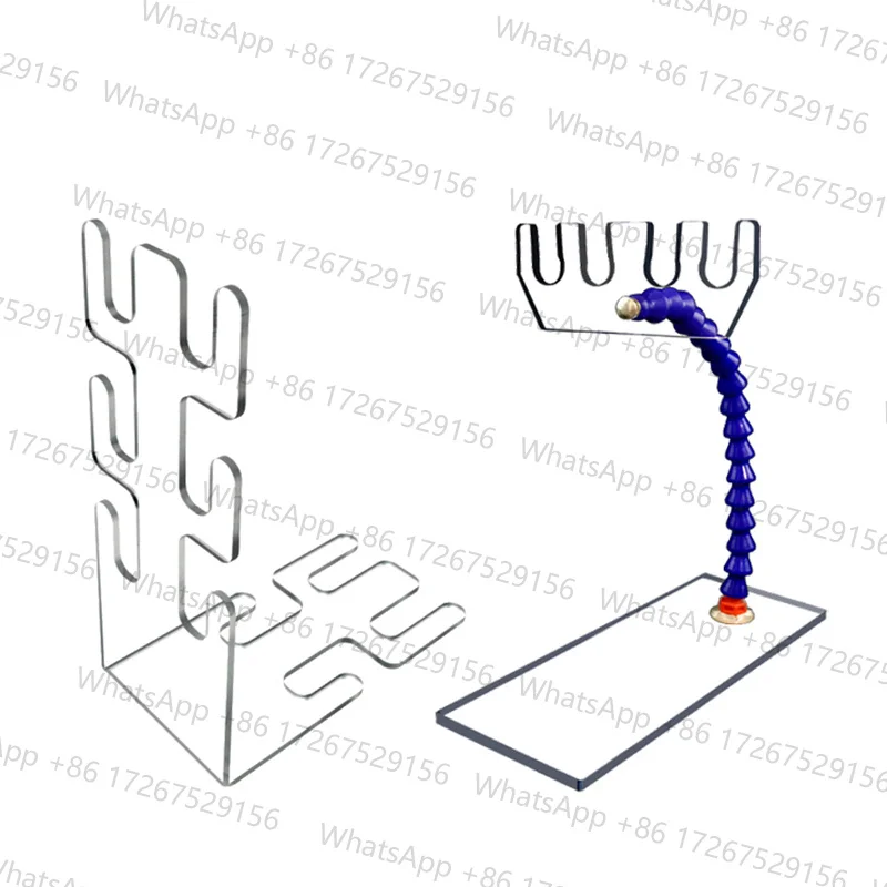 Anesthesia Breathing Circuit Bracket Holder Universal Transparent Yellow L-shaped Threaded Tube Support Frame Clinic Hospital