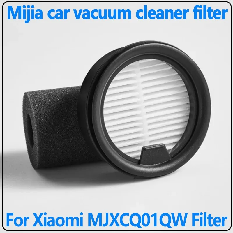 Ersatzfilter für Xiaomi Mijia MJXCQL01QW Autostaubsauger, HEPA-Staubfilter, Schwamm, 1/3/6 Stück, Ersatzzubehör.