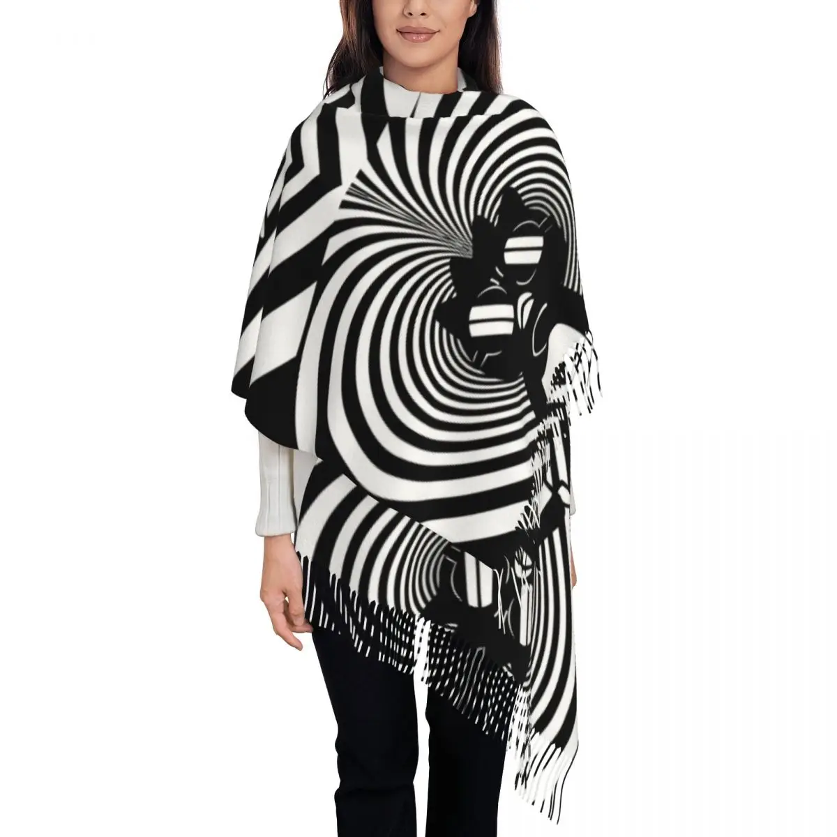 

Шарф на заказ, женский длинный зимний теплый шарф с кисточками, унисекс, милые шарфы с пингвинами в стиле аниме