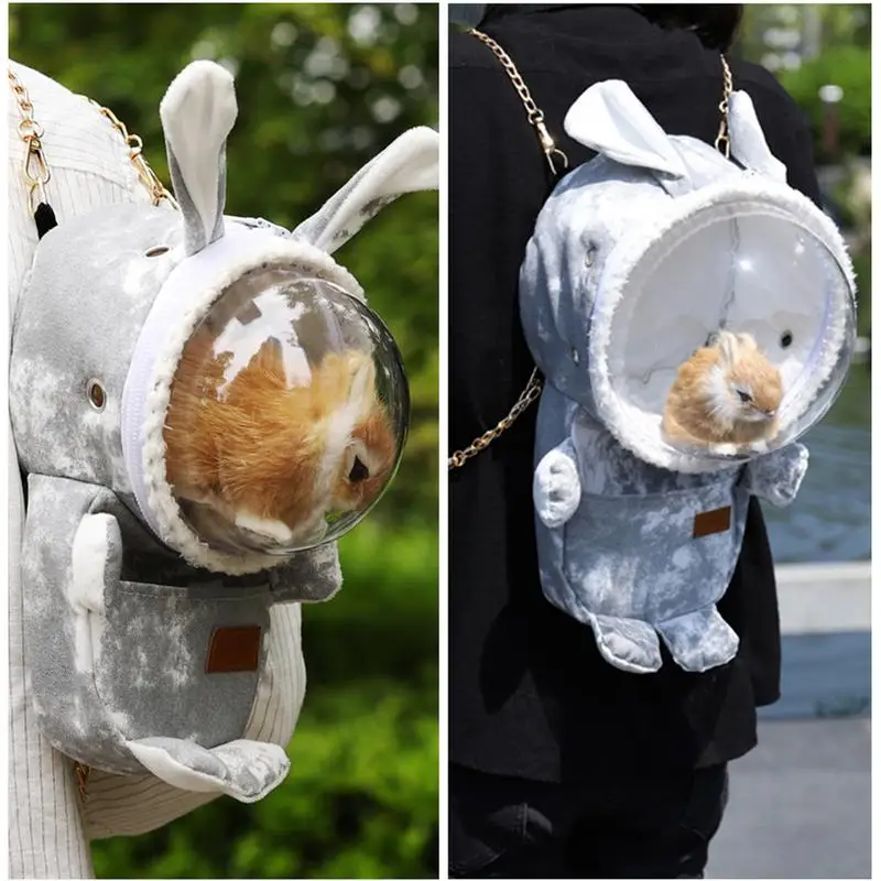 

Small Animals Carrier Bag portable metal chain small animal tote bag suitable for guinea pigs Soft and Comfortable Small Animal