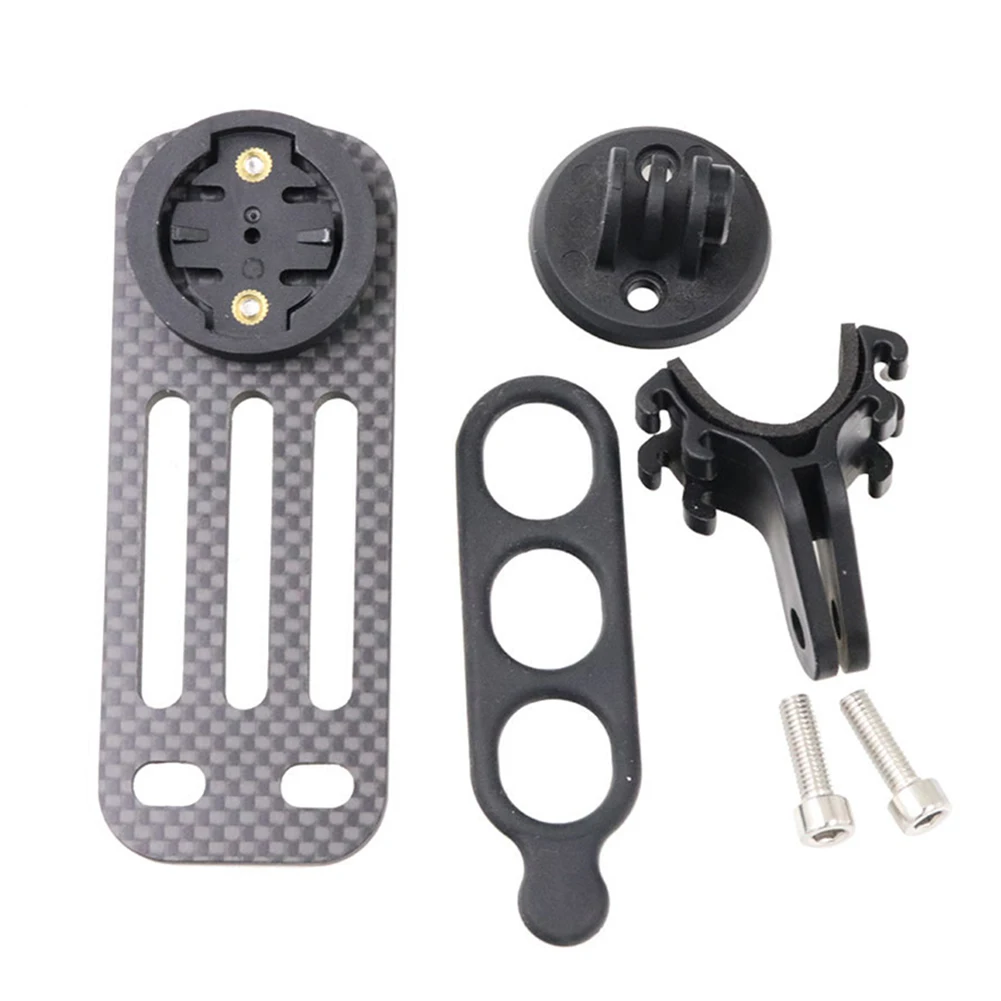 Supporto per computer da bicicletta leggero in fibra di carbonio per manubri DEDA e TOSEEK con compatibilità per base Garmin