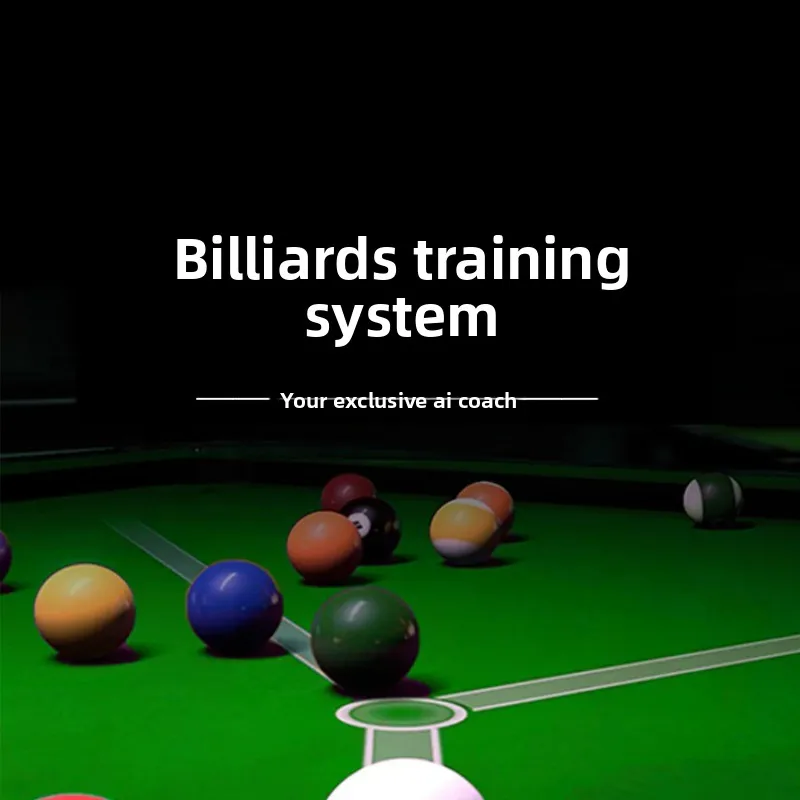 AI billiard training system assists line drawing projection aiming aid, billiard intelligent coach draws lines in real time
