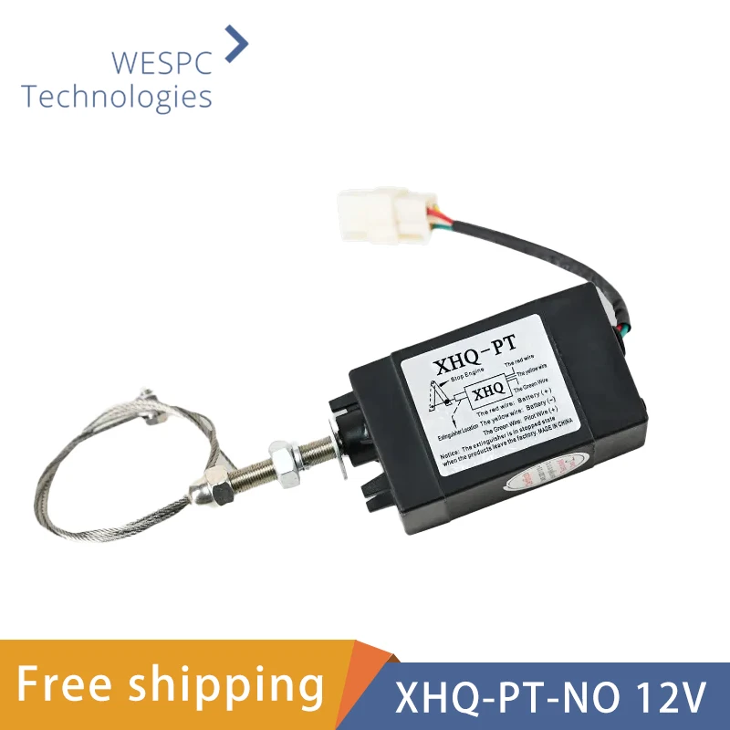 

Diesel Engine Stop Solenoid XHQ-PT-NO 12V Replacement For Engine Flame Out Device Stop Solenoid XHQPT12