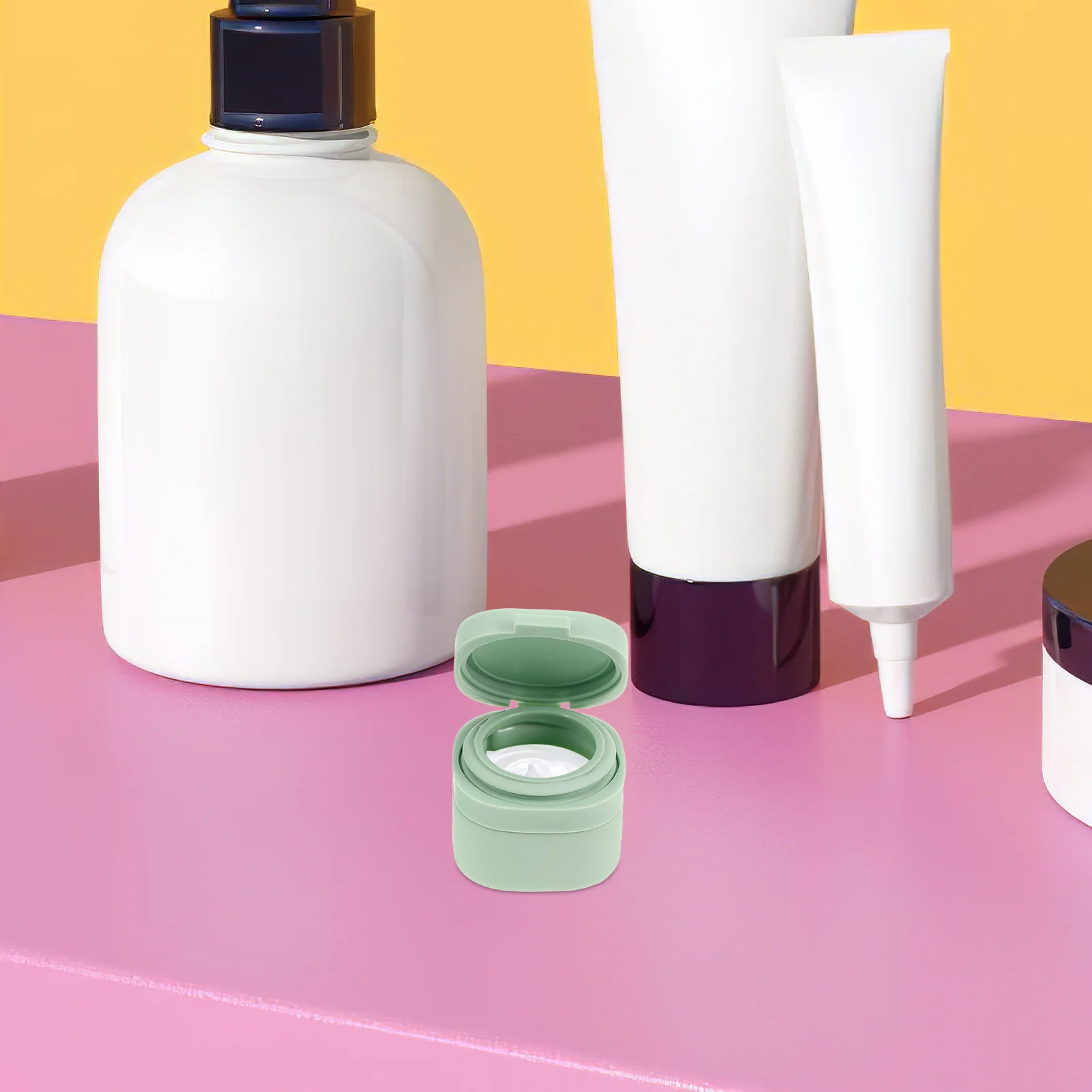 

1Set Refillable Leak Proof Travel Containers Portable Toiletry Bottles Shampoo Conditioner Travel Bag Jars for Toiletries