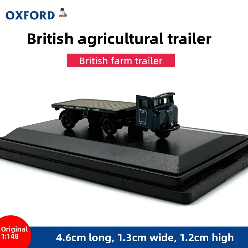 

Литой под давлением OXFORD масштаб 1:148, британский сельскохозяйственный прицеп, модель автомобиля из сплава, Коллекционная игрушка, подарок, сувенир, витрина, орнамент