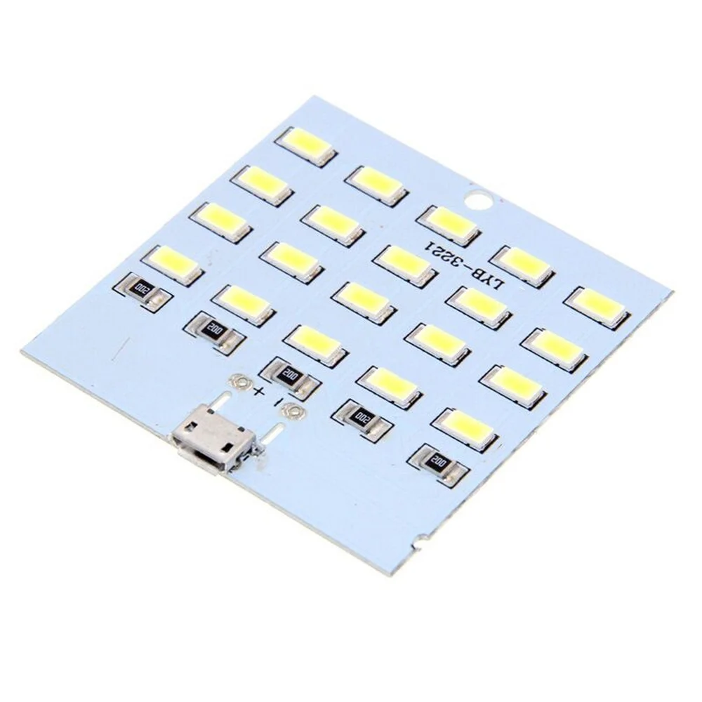 high quality 5730 smd 5V 430mA~470mA White  Mirco Usb 5730 LED lighting panel USB mobile light Emergency light  night light