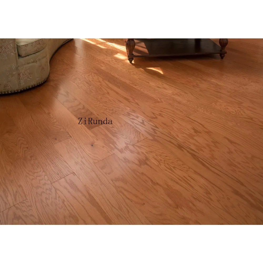 Customized version18mm oak multi-layer engineered flooring, brushed veneer wood flooring